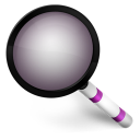 Magnifier Purple Icon